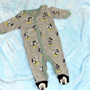 1pc Mikey Mouse grey footed onesie